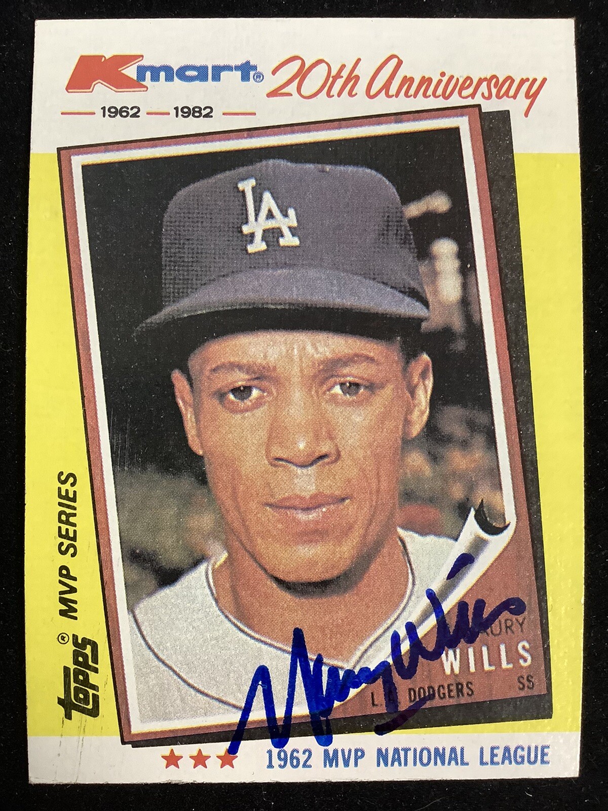 Maury Wills Signed 1982 Topps #2 Baseball Card Mariners Dodgers Autograph  TPG | eBay