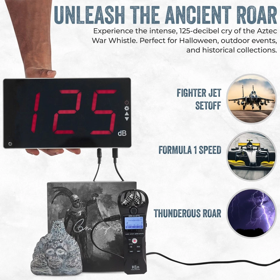 Loudest Screaming Aztec Death Whistle - Blood Curtling Human Cry at 125 Decibels - Image 3 of 4