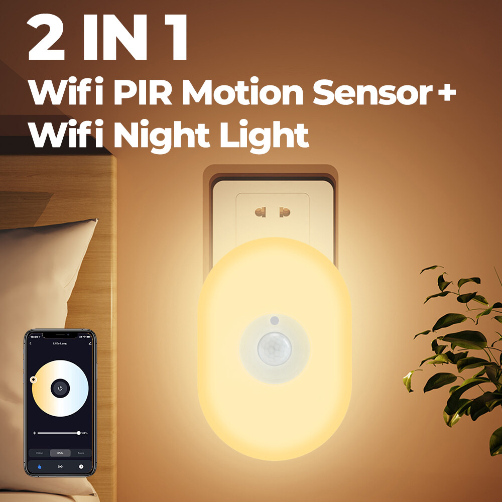 Smart Plug-in LED Motion Sensor Night Light Motion Activated LED Night Lights US-image