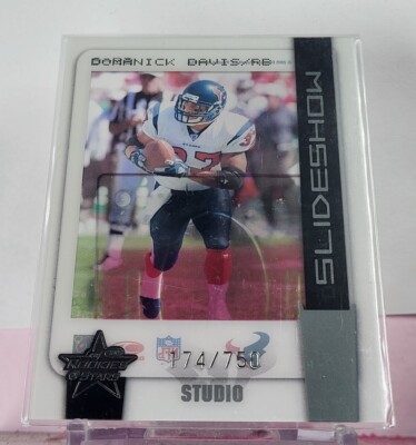DOMANICK DAVIS WILLIAMS Texans 2005 Leaf Rookies &Stars Slideshow INSERT #d/750