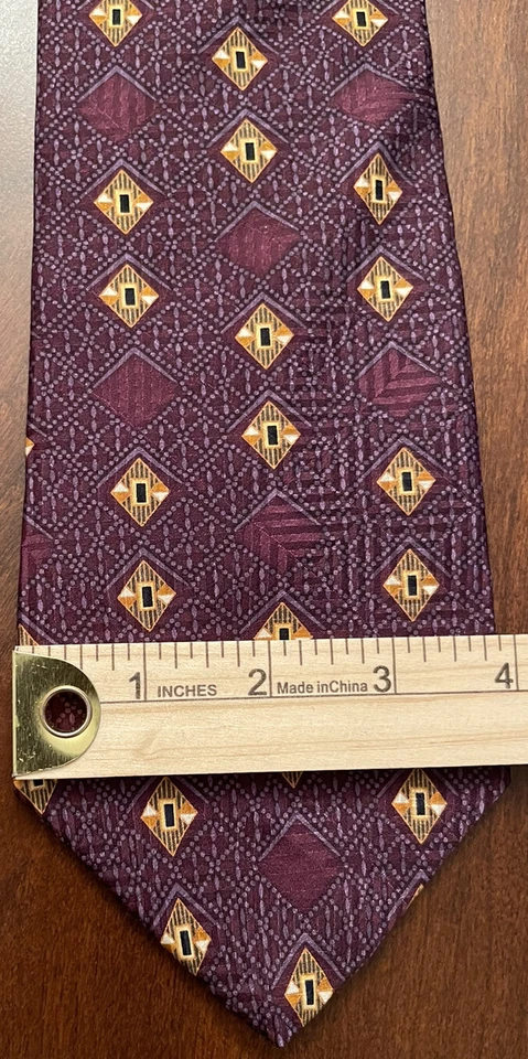 Bill Blass Black Label Purple 100% Silk Imported Fabric - Image 4 of 4