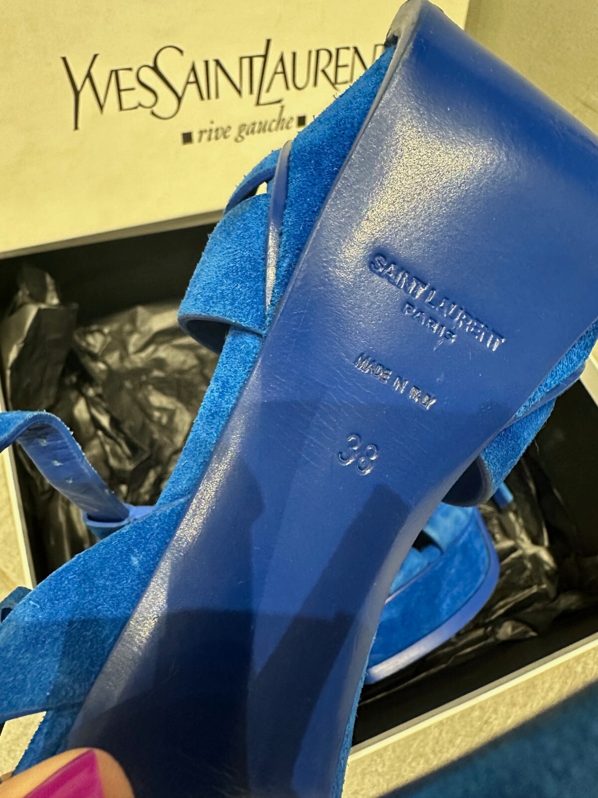 YVES SAINT LAURENT TRIBUTE sandali con tacco alto EU 38 (US 7)