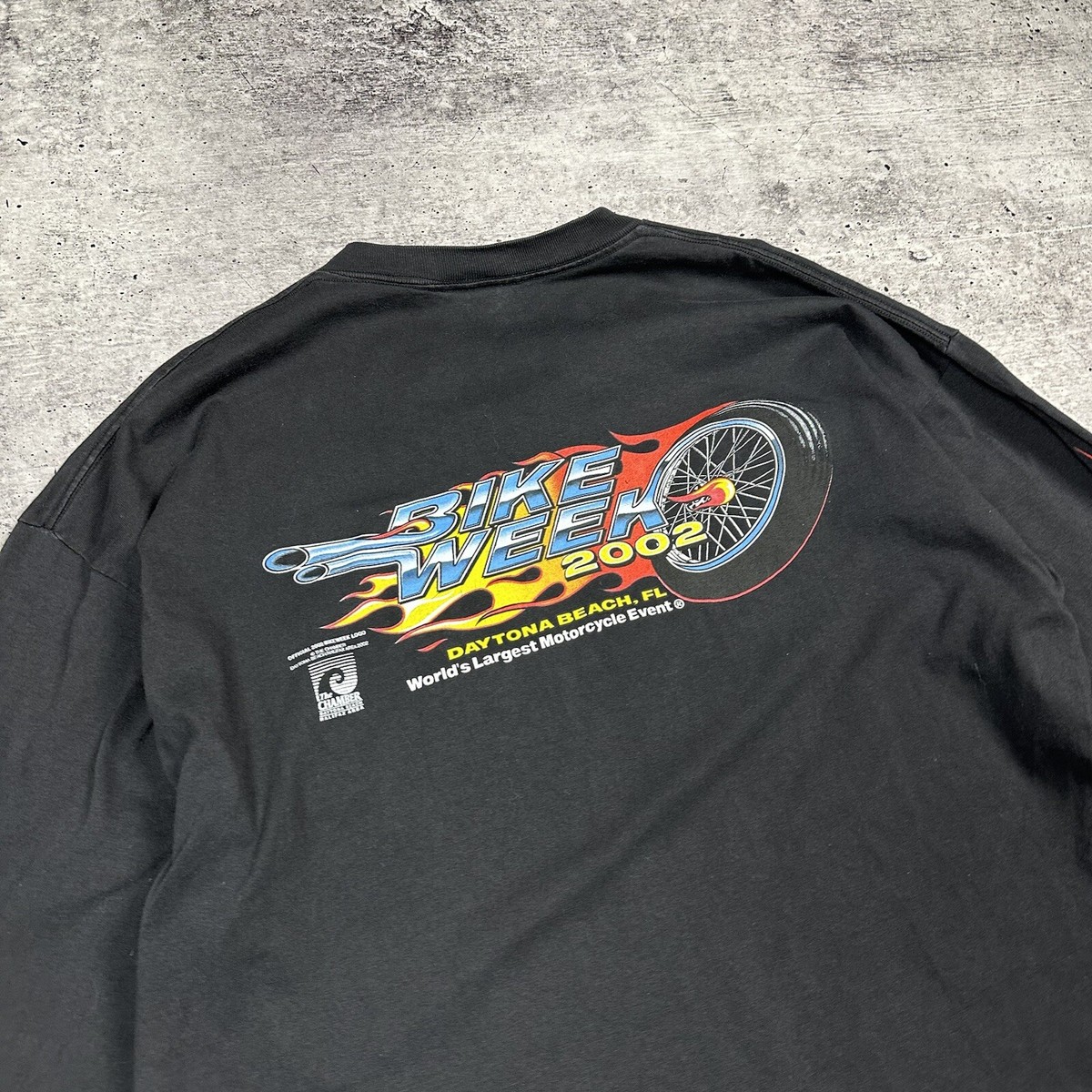 Vintage USA 2002 Daytona Bike Week Long Sleeve T Shirt