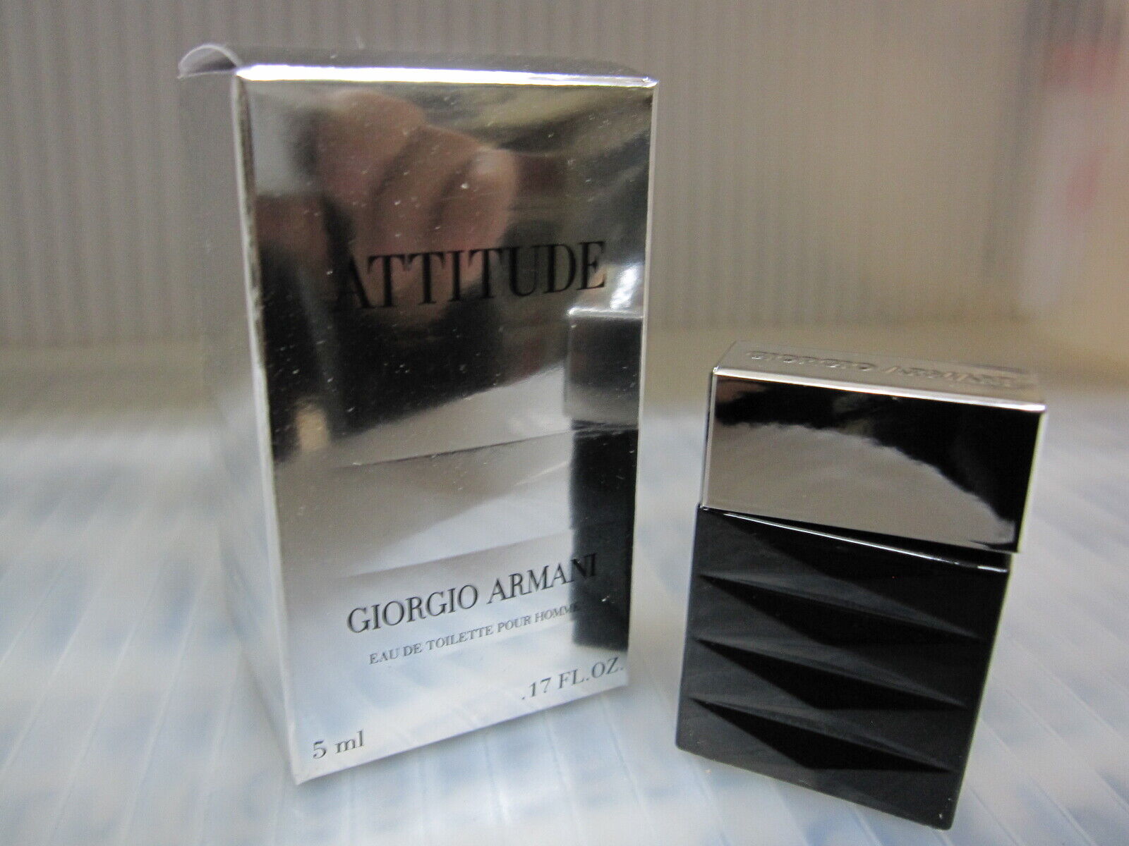 ATTITUDE POUR HOMME by GIORGIO ARMANI 0.17 FL oz / 5 ML EDT Miniature In Box ATTITUDE POUR HOMME by GIORGIO ARMANI 0.17 FL oz / 5 ML EDT Miniature In Box