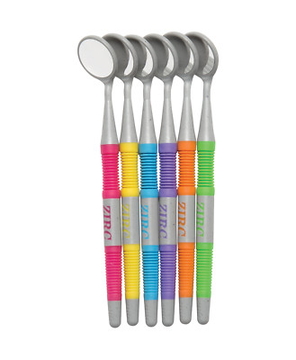 Zirc Assorted Soft Grip Mirrors - Vibrant (Pkg. 12)
