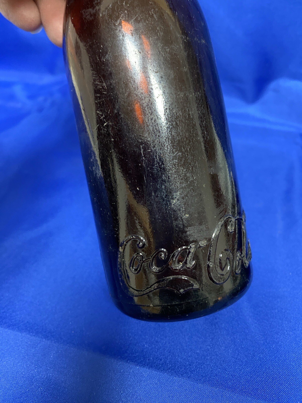 Vintage Coca Cola Straight Sided Embossed Amber Bottle 19051916
