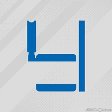 BLUE IAME X30 RADIATOR STICKER KIT - KARTING - JakeDesigns