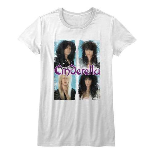Cinderella Group Bust Photos Womans Fitted T Shirt Heavy Metal Music - Picture 3 of 3