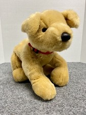 Ty Beanie Buddy Yellow Lab Golden Retriever Dog With Red Collar Plush Large 12
