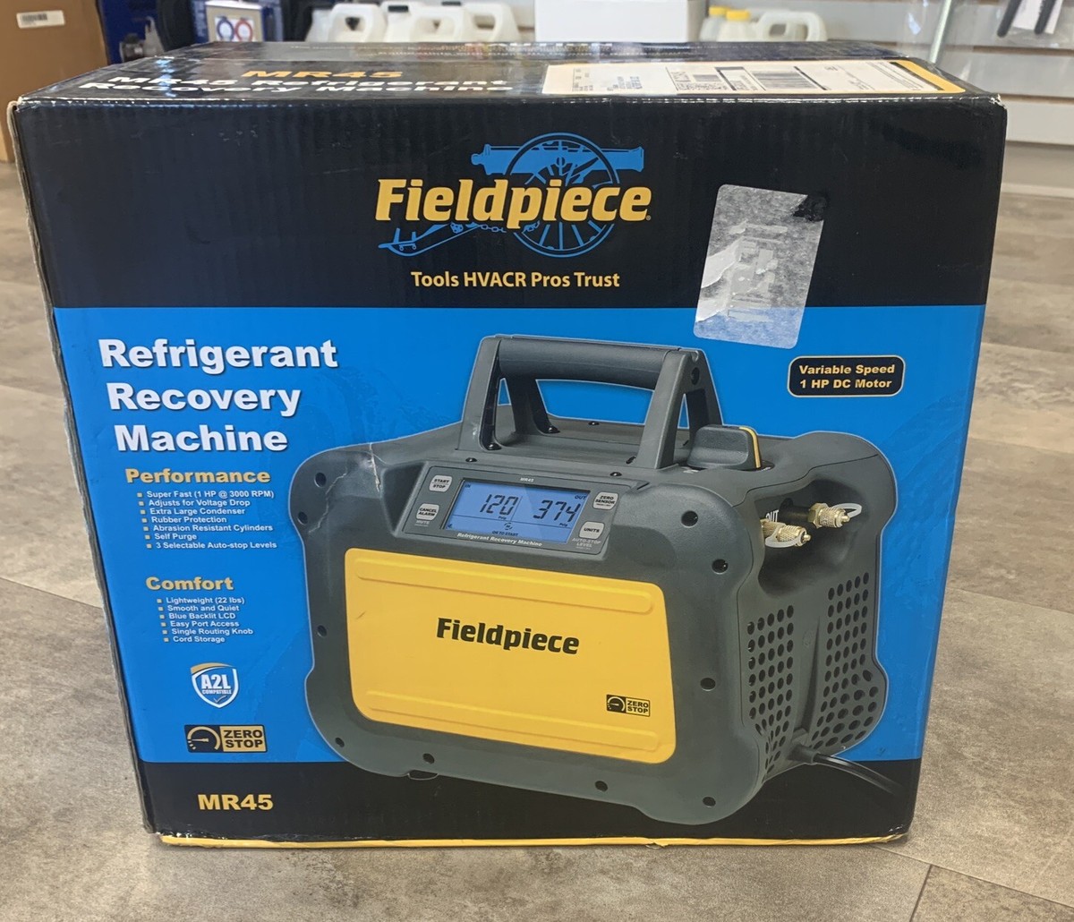 FIELDPIECE DIGITAL REFRIGERANT RECOVERY MACHING MR45 | eBay