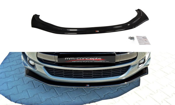 CUP Spoilerlippe Schwarz FüR Citroen DS5 + FL Frontspoiler Spoilerschwert ABS V2-image