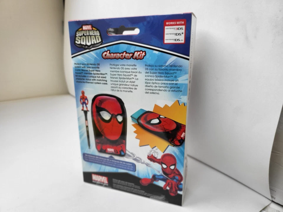 NOVA Capa e Caneta SpiderMan Super Hero Squad para Nintendo 3DS, DS Lite, DSi #52C - Imagem 2 de 4