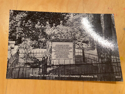 Unused Standard B&W Photo Grave of Ann Rutledge Oakland Cemetery ...