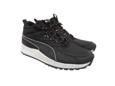 PUMA Men's Pacer Next SB WTR Faux Fur Casual Sneakers 36693601 Black Size 14M