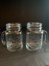 2 Home Essentials Mason Jar Mugs Quality Refreshing Ice Cold Drink”