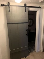 5 Feet Heavy Duty Sturdy Sliding Barn Door Hardware Kit Fit 30" Wide Doorpanel 