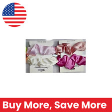 Silky Satin Hair Scrunchie Set - Pink, White, Rose, Light Pink