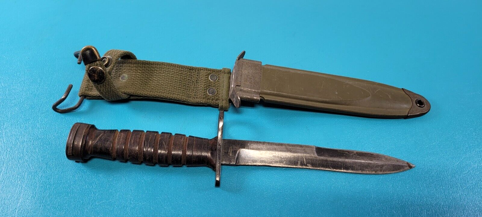 Vintage Japanese M1 Carbine Bayonet Knife Japan Kiffe & Scabbard USM8A1