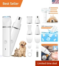 Versatile Cat and Dog Grooming Clippers with Guided Combs for All Hair Types