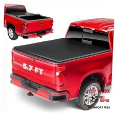 Soft Roll Up Truck Bed Tonneau Cover Fits for 2019-2025 Ram 1500 New Body
