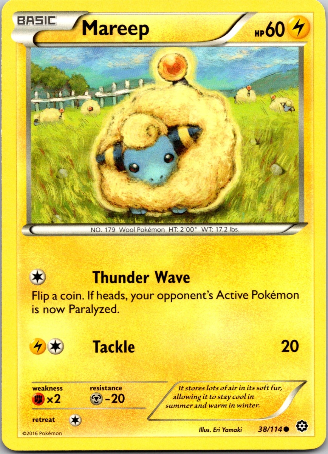 Mareep Normal Common XY - Steam Siege 38/114 LP