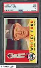 1960 Topps #35 Whitey Ford New York Yankees HOF PSA 7 NM