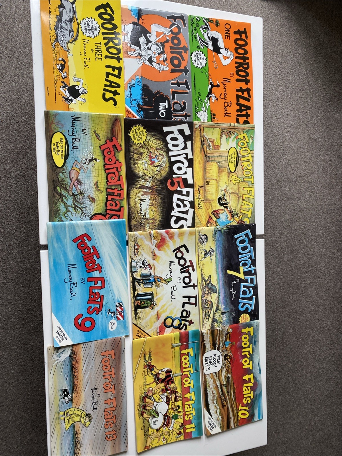 FOOTROT FLATS Complete Set X12 Books 1-11 & 13 1988 Printings By Murray Ball-image