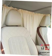 Car Divider Privacy Curtain, Blackout Suede Sun Shade Cover Large Large Beige