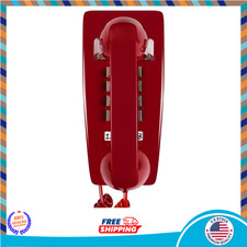 Retro Wall Phones for Landline w Loud Mechanical Ringing Vintage Wall Mount Phon