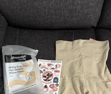 Shapermint High-Waisted Slimming Seamless Shaper Shorts M/L Beige