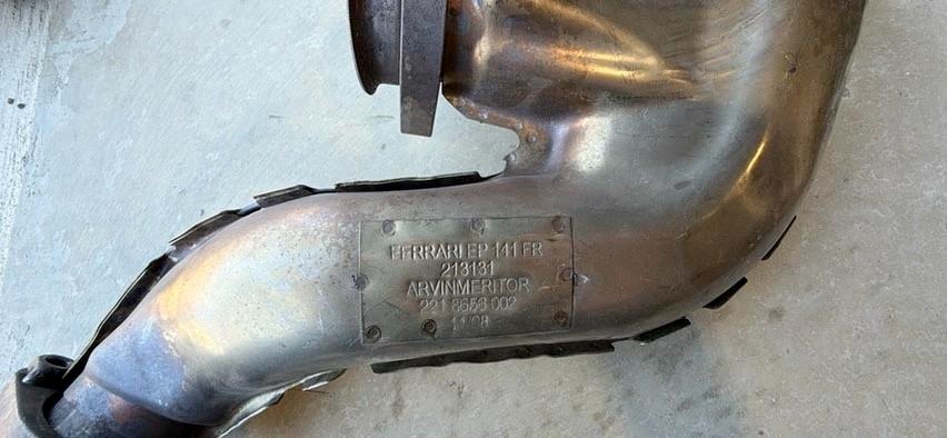 Ferrari 599 GTB F1 Exhaust Stub Pipe – Right RH Intermediate Pipe – OEM P/N 2131