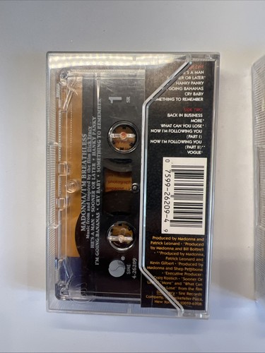 (2) Madonna I’m Breathless Cassette DICK TRACY Stephen Sondheim FILM MUSIC - Picture 3 of 4