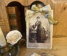 JUNK JOURNAL  EPHEMERA ~HANDMADE ~ VINTAGE VICTORIAN ~ MINI B. MURRAY TAGS + PAD