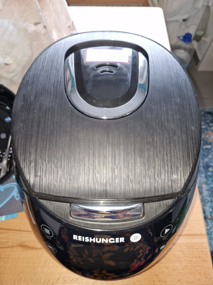1× benuzter REISHUNGER 538-DRK-Black-digitaler Reiskocher-860 Watt-1,5 L Schwarz