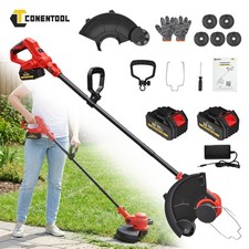 Conentool Cordless Strimmer Grass Trimmer Kit Garden Electric Lawn Edger Cutter