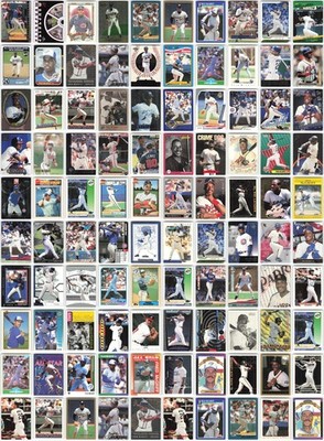 Fred McGriff Lot of 100 MLB Baseball Cards Collection - Exact Cards Shown