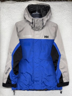 Helly Hansen Blue Mountain Ski Resort Jacket Mens Large Blue Patrole Tech Hooded