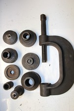 Snap-on Tools Cj91d Ball Joint Press Frame Set Multiple Adapters 10pcs Usa