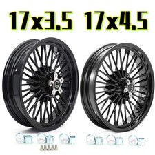 17x3.5 17x4.5 Fat Spoke Wheels Rims For Harley Touring Electra Glide Flhtc 00-07