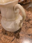 Belleek Ribbon  Mini Creamer Pitcher 3.25” Irish Porcelain Yellow Bow — photo 5