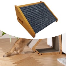 Dog Ramp Lightweight Wood Low Angled Cat Stair Cat Ramp for Bed Indoor Couch