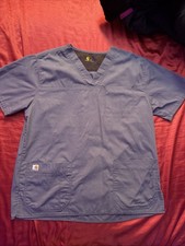 Carhartt Mens Scrubs Ripstop Multi Pocket Scrub Top Medium grey