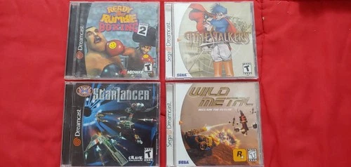 Dreamcast Lot 2 of 2. 4 games CIB. Ready 2 Rumble Timestalkers Starlancer TESTED