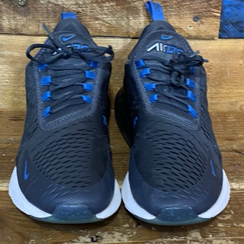 Scarpe da corsa sportive Nike Air Max 270 da uomo taglia 10,5 US nere grigie blu - Foto 2 di 10