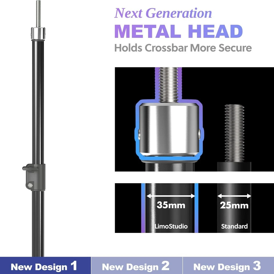 LimoStudio (Super Heavy Duty) 20.1 ft. Wide x 10.4 ft. Tall Backdrop Stand, U... - Image 3 of 4