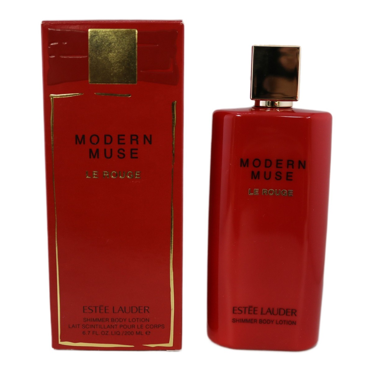 Estée Lauder Modern Muse Le Rouge Shimmer Body Lotion 6.7oz 200ml