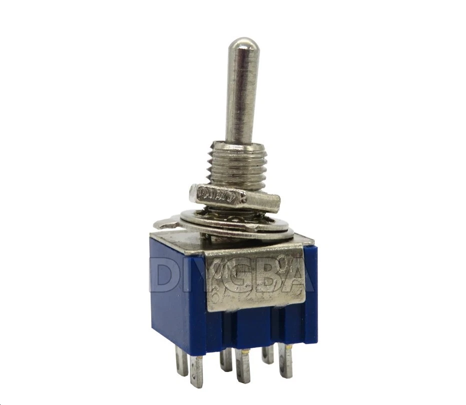 1X 2 Gang 2 Vie 230V 10A Interruttore Di Luce Plastica Bianco
