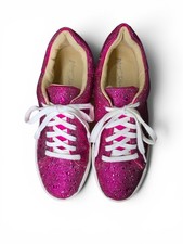 Betsey Johnson SB-Sidny Women's Sneakers Red Rhinestone Size 10M Sparkly Retro