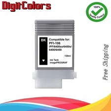 PFI-106 Black Ink Cartridge for Canon 6400s 6400se 6400 6450 PFI106BK