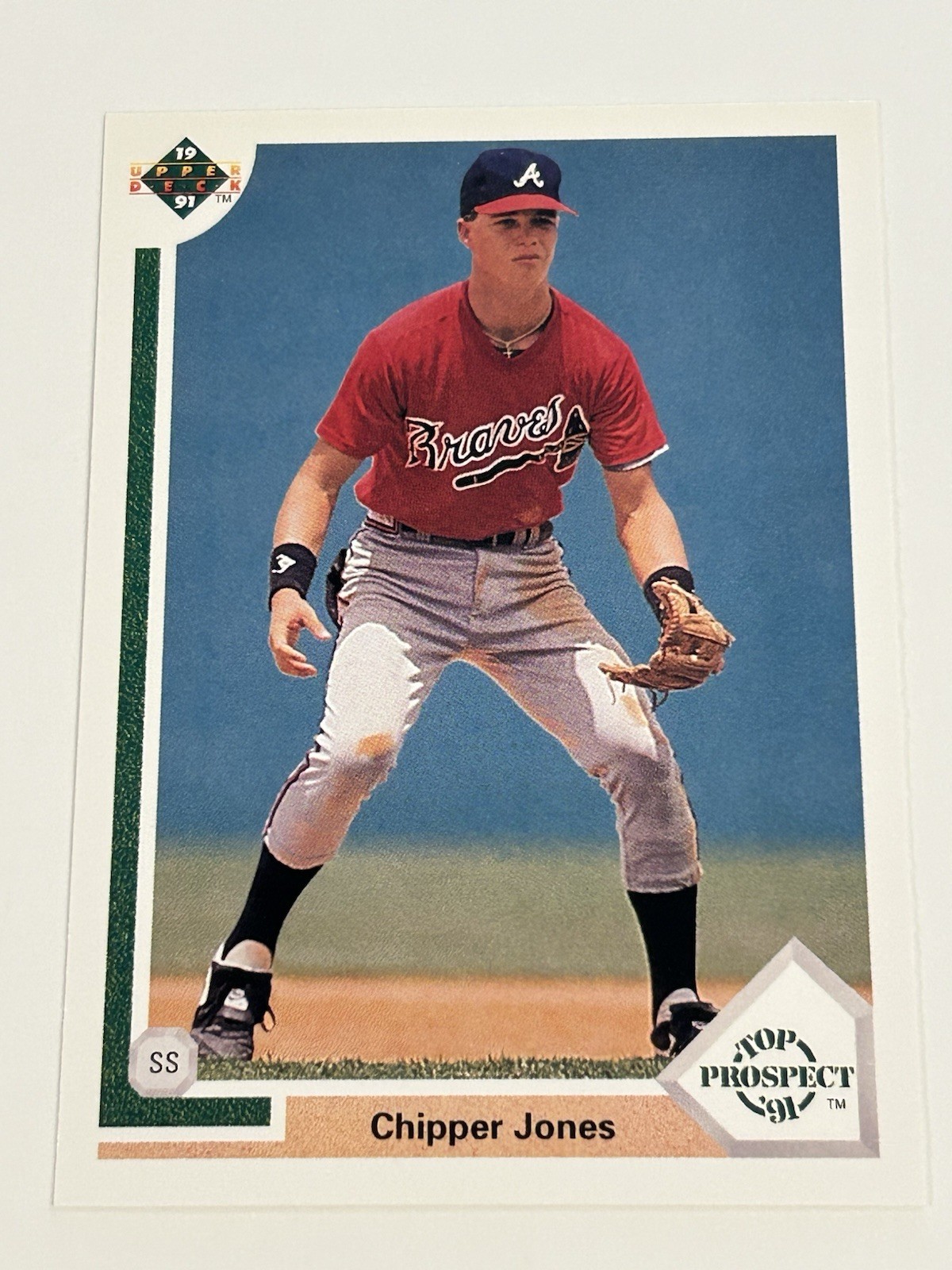 1991 Upper Deck Top Prospect Chipper Jones #55 (RC)